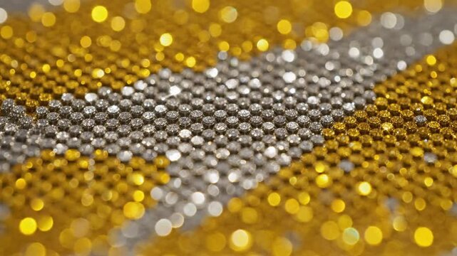 Shiny gold and silver sequin texture
