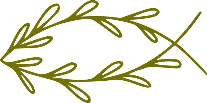 Fisch Kreuz christlicher Fisch Symbol f&uuml;r Taufe Konfirmation Firmung, Einladung oder christliche Geschenkartikel.