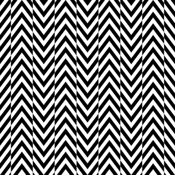 Zigzag lines. Jagged stripes. Seamless surface pattern design with triangular waves ornament. Repeated chevrons wallpaper. Herringbone motif. Digital paper for page fills, web designing, textile print