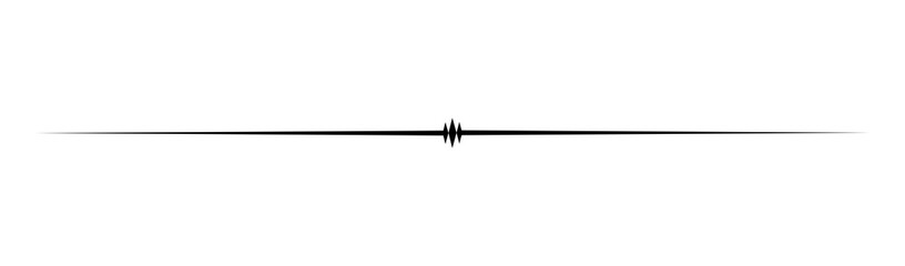 Minimal horizontal divider line with centered diamond accent on transparent background © Pixrow