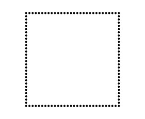 Dotted square frame border