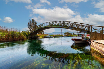 Fototapeta premium Akyaka Village coastline view. Akyaka is popular tourist destination in Turkey.