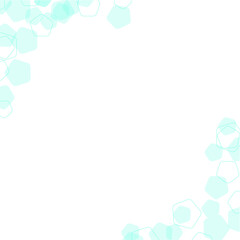 Obraz premium Pentagon Geometric Pattern Corner Divider