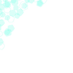 Obraz premium Pentagon Geometric Pattern Corner Divider