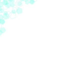 Fototapeta premium Pentagon Geometric Pattern Corner Divider