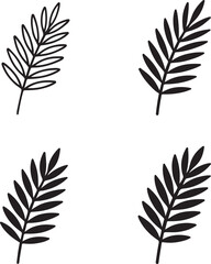 Obraz premium Isolated holy week palm branch icon, holy week palm branch design, holy week palm branch illustration, palm sunday christian symbol church worship branding illustration