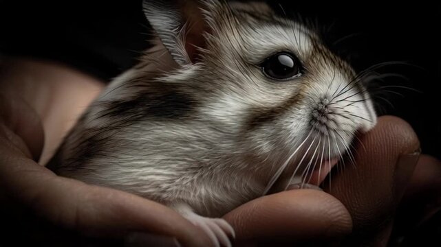 Babyhamster in der Hand