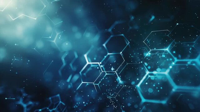 Video A collection of geometric hexagons arranged in a pattern