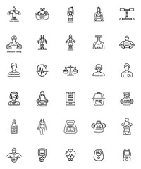 Fototapeta premium Fitness Icons Collection