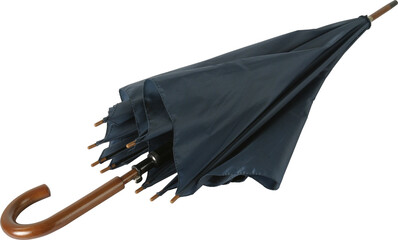 black umbrella isolated on white © staypositive