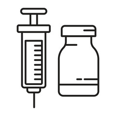 Obraz premium Syringe and Vial
