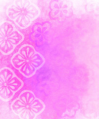 Hand-Painted Floral Watercolor Background &ndash; Soft Layered Flower Illustration