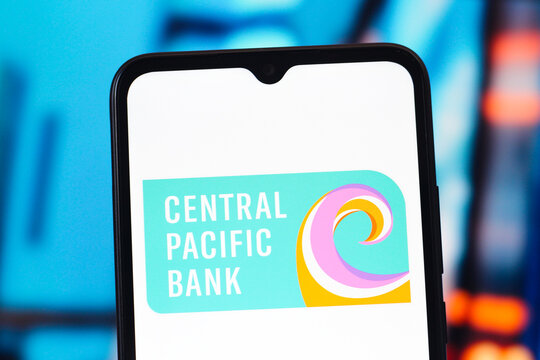 In this photo illustration, the Central Pacific Bank (CPB) logo is seen displayed on a smartphone screen.