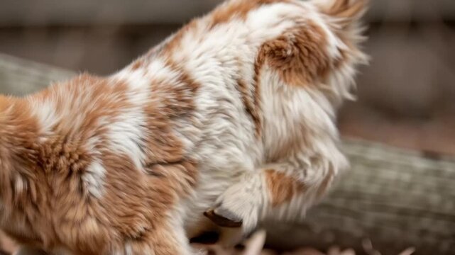 Babyziege h&uuml;pft verspielt