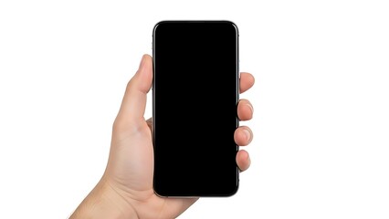 Hand holding smartphone