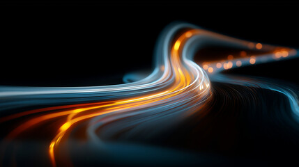 A minimal abstract digital horizon illuminated by futuristic light, symbolizing possibility, progress, and innovation.
