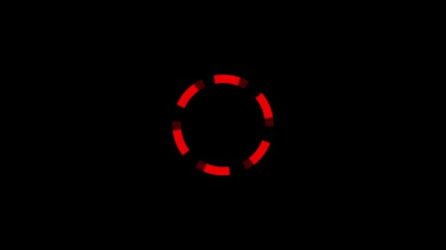Motion graphic of Blue circle rotation with head up display (HUD UI) technology interface and futuristic elements abstract background. alpha channel included.4k video