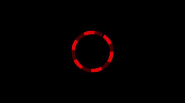 Motion graphic of Blue circle rotation with head up display (HUD UI) technology interface and futuristic elements abstract background. alpha channel included.4k video