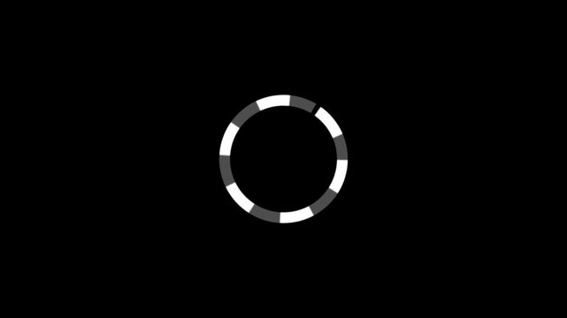 Motion graphic of Blue circle rotation with head up display (HUD UI) technology interface and futuristic elements abstract background. alpha channel included.4k video