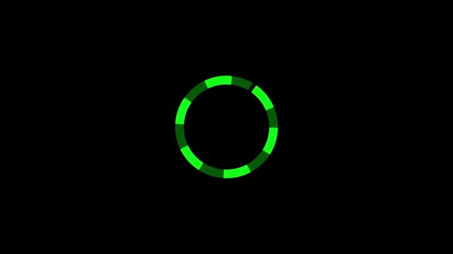 Motion graphic of Blue circle rotation with head up display (HUD UI) technology interface and futuristic elements abstract background. alpha channel included.4k video