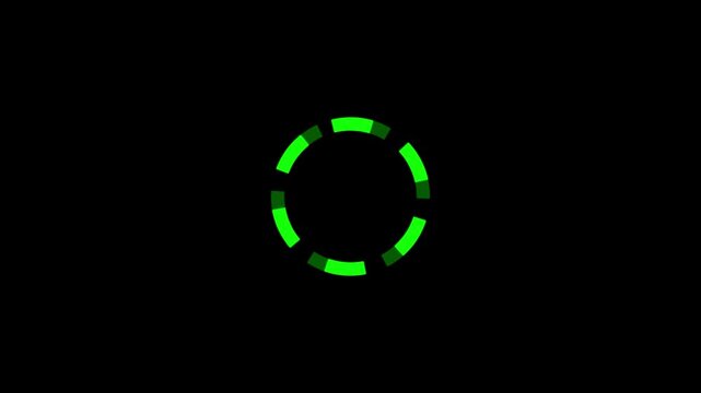 Motion graphic of Blue circle rotation with head up display (HUD UI) technology interface and futuristic elements abstract background. alpha channel included.4k video