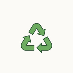 Obraz premium Recycling Symbol Green Arrows