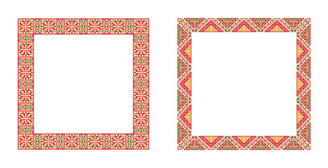 Borders And Frames Black history month , Frame for Juneteenth with space for text .colorful abstract rectangle frame