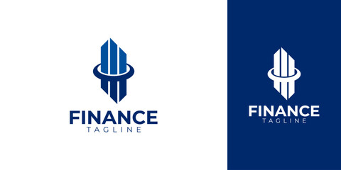 Obraz premium Finance Logo for Marketing and Economy Business