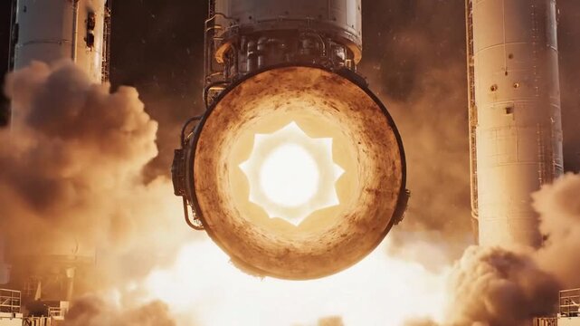 Rocket engine tests produce large flames and smoke at launch site in October