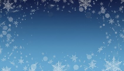 Winter's Embrace: A delicate dance of snowflakes against a backdrop, evoking a serene winter scene.