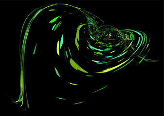 Multicolored paint splashes, dust particles, and debris are carried by the wind. Design for banners, posters,  covers, and magazines. EPS 