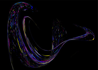 Multicolored paint splashes, dust particles, and debris are carried by the wind. Design for brochures, covers, and magazines.