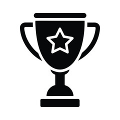 trophy reward icon vector illustration