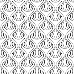 Vector seamless texture. Modern geometric background with shaped tiles.