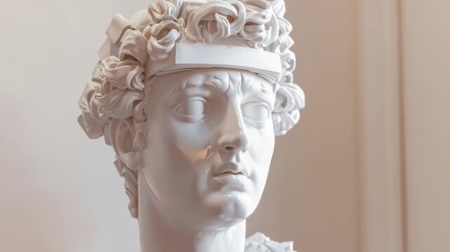 Video A statuesque figure wears a crown on its head, making it a great option for royalty or authority-themed