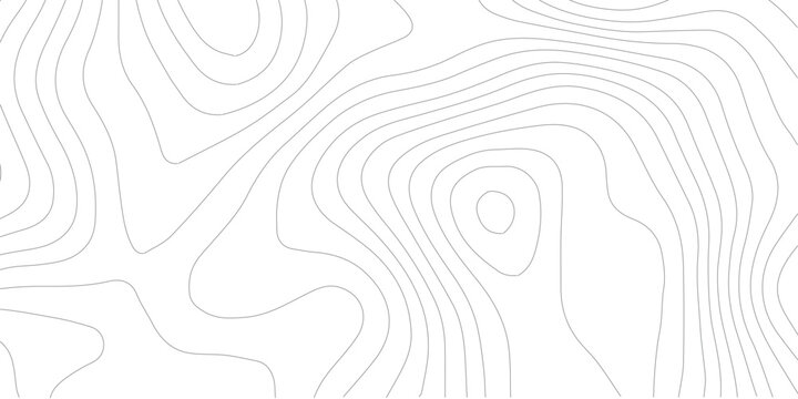 Topographic elevation contour illustration on white background