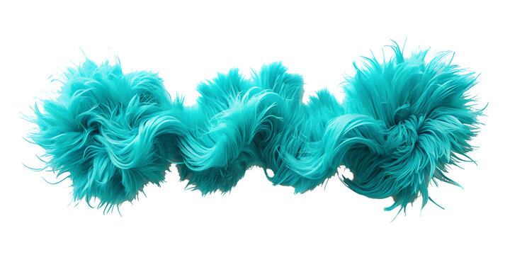 Fluffy marabou feather garland transparent background