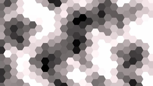 abstract geometric hexagon Gradient Horizontal loop pastel black and white for background texture