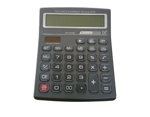 calculator isolated on white background