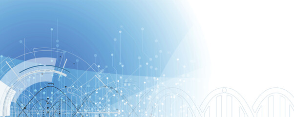 Futuristic genome, DNA strands, connected neural web, science wallpaper