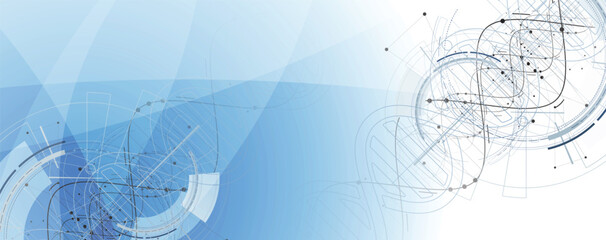 Futuristic genome, DNA strands, connected neural web, science wallpaper