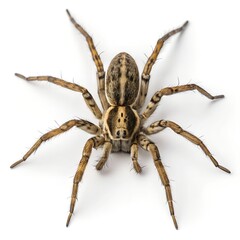 Fototapeta premium Lycosa Wolf Spider Illustration, Ultra-Realistic 16K Scientific and Educational Digital Artwork