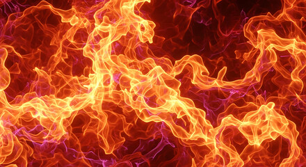 Fototapeta premium Vivid flames background