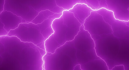 Fototapeta premium Purple lightning storm background