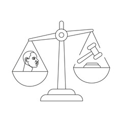 Civil Rights Leader Icon. Vector Design