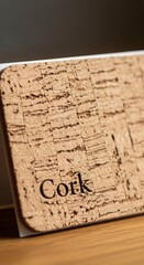 Cork board texture background material.