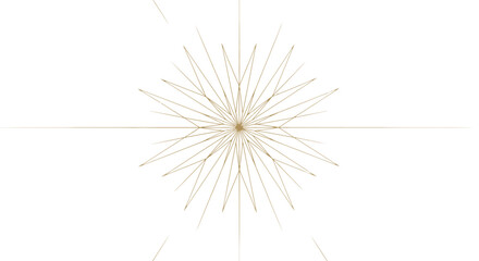 Obraz premium Minimalist golden geometric starburst design radiating light on a sophisticated dark charcoal abstract background texture.