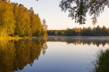 Obraz premium Lake at Sunrise