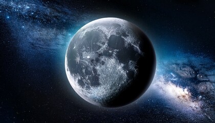 Obraz premium The Moon In Outer Space