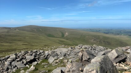 Fototapeta premium mountain landscape with blue sky in the Lake District